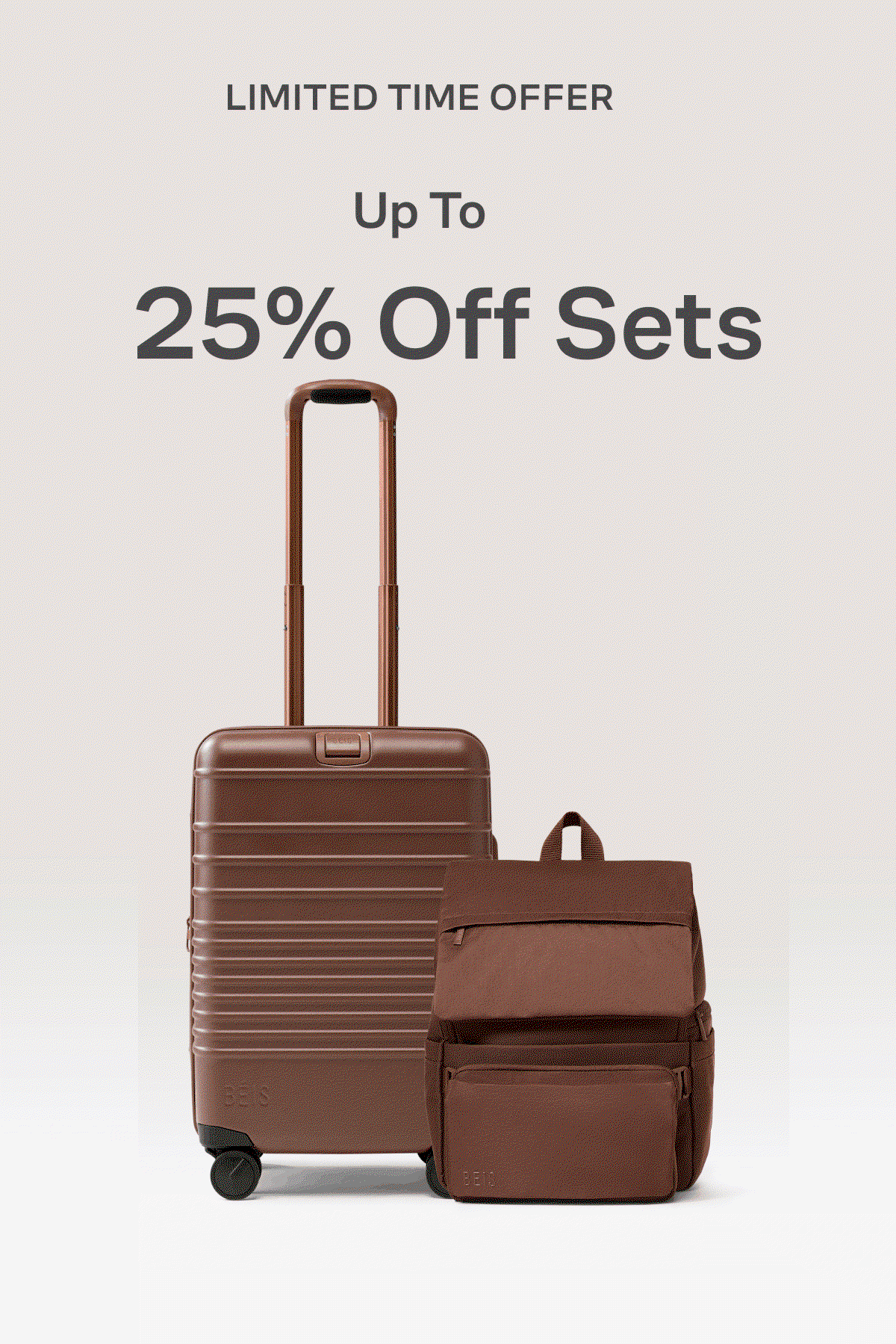 up to 25% off sets. 