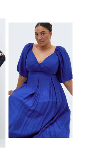 Shop the Sheree Puff Sleeve Midi Dress