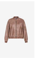 Shop the Blaze Faux Leather Bomber Jacket
