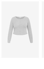 Shop the Lily Button Through Rib Top
