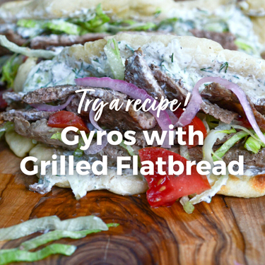 Gyros with flatbread