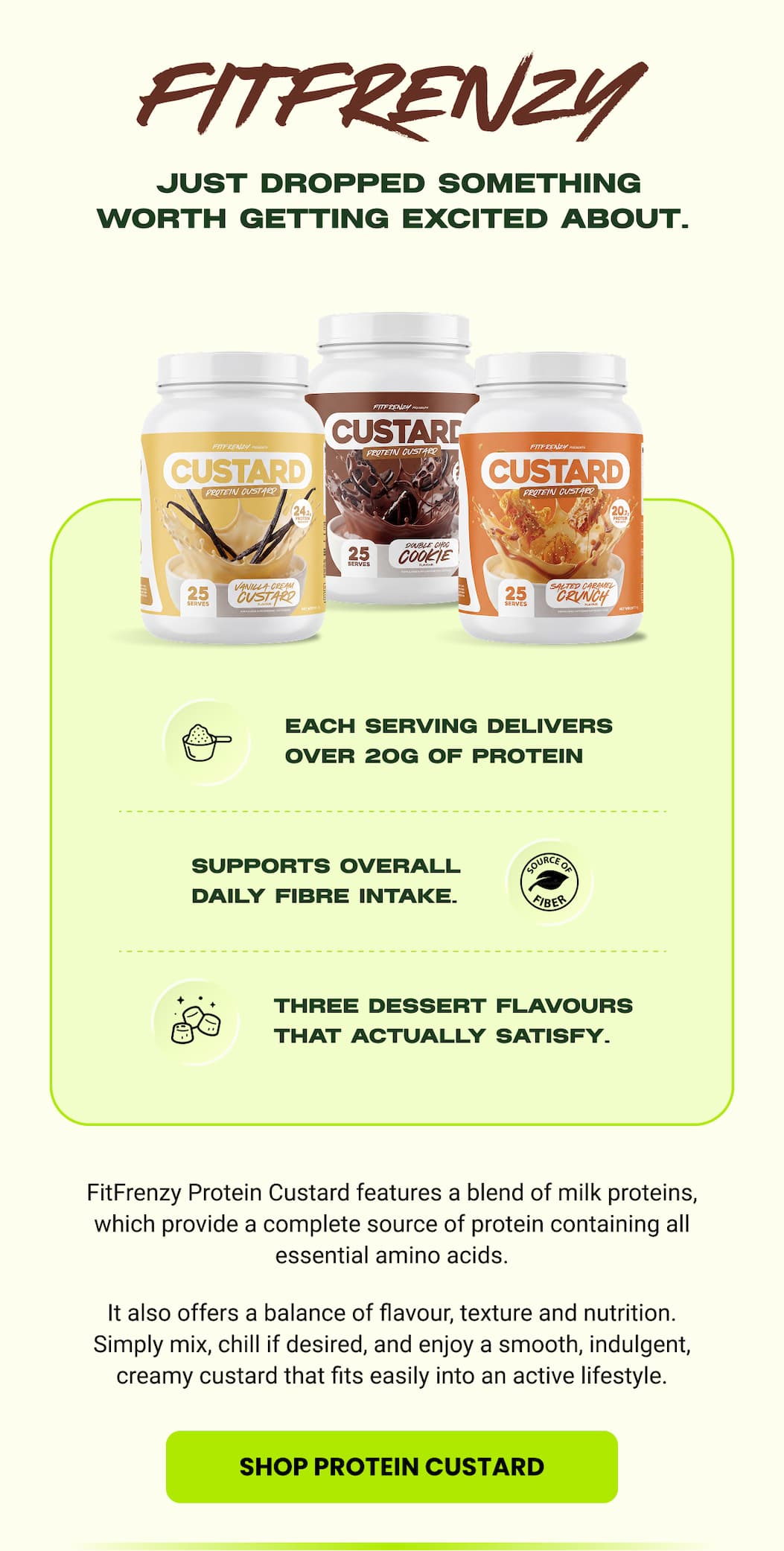 FITFRENZY | SHOP PROTEIN CUSTARD 