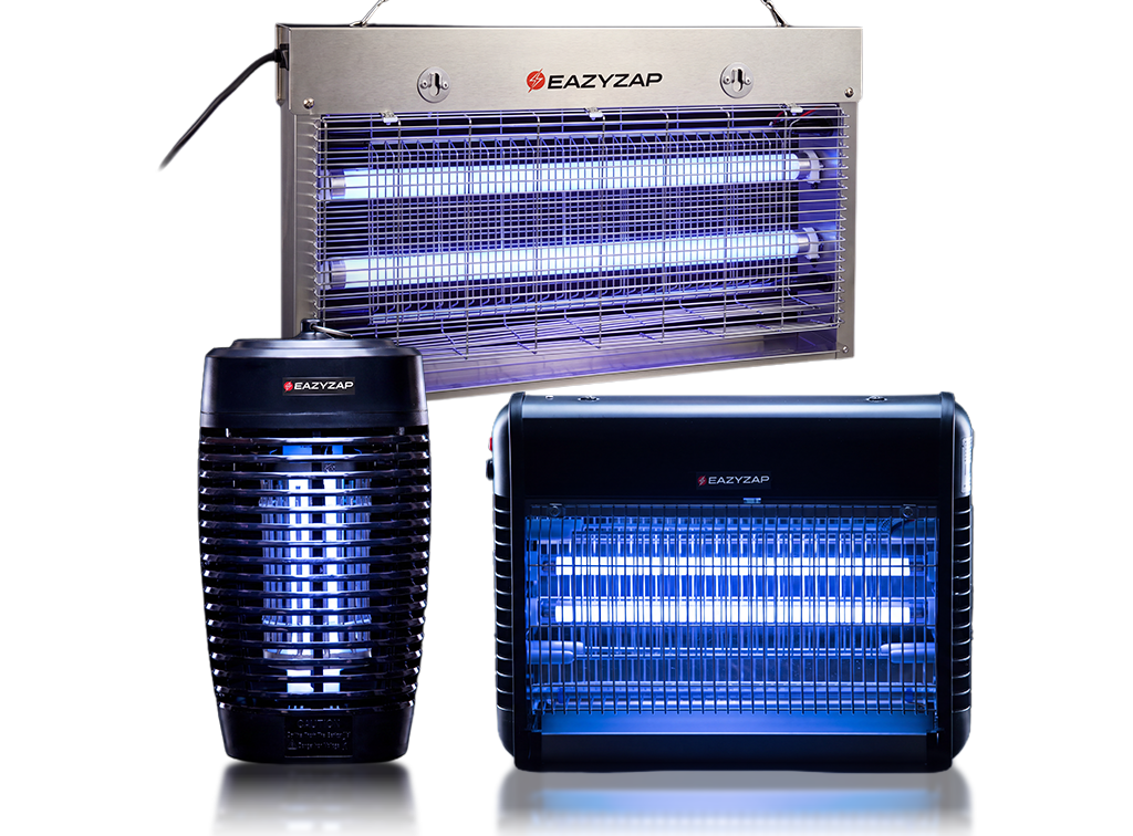 A montage of Eazyzap LED Fly and insect killers. Shop now >