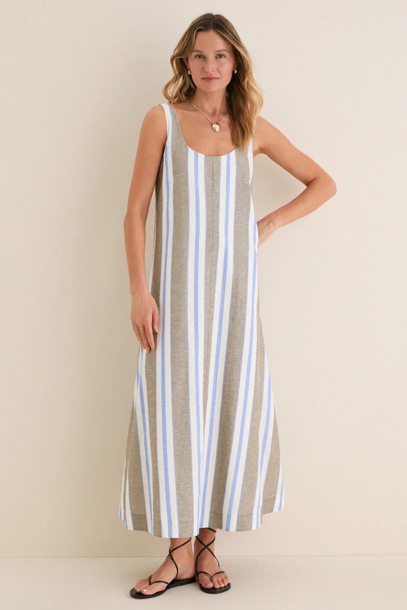 Image of Riviera Stripe Hawes Dress