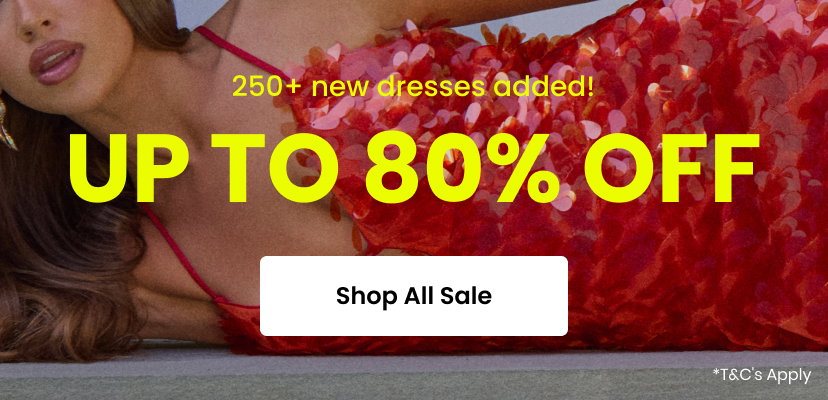Over 250 new dresses added. Up to 80 percent off. Shop All Sale. Terms and conditions apply