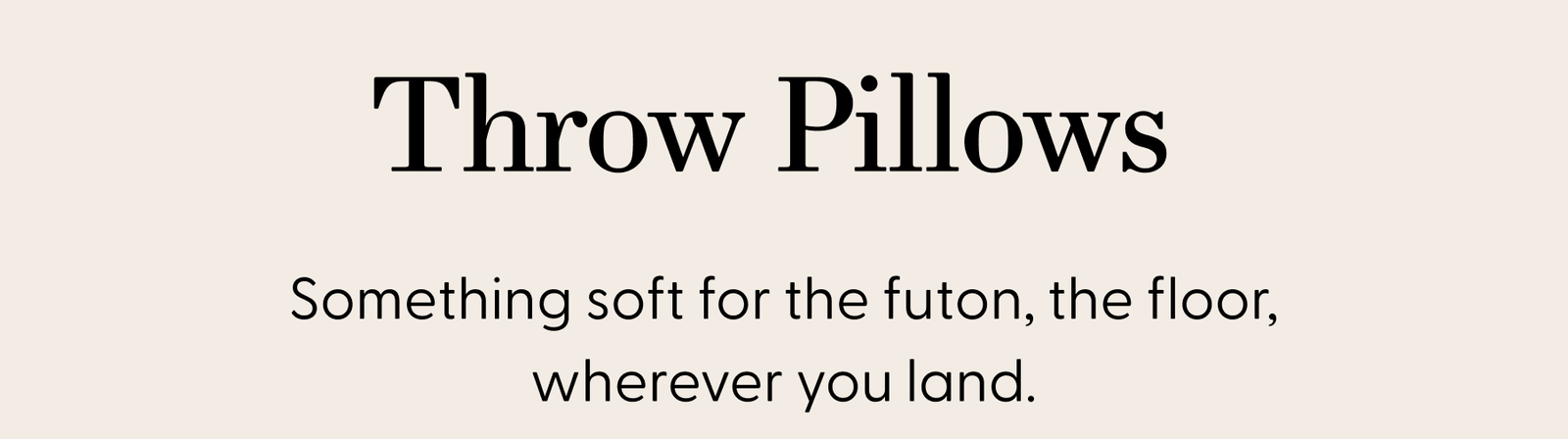 Throw Pillows