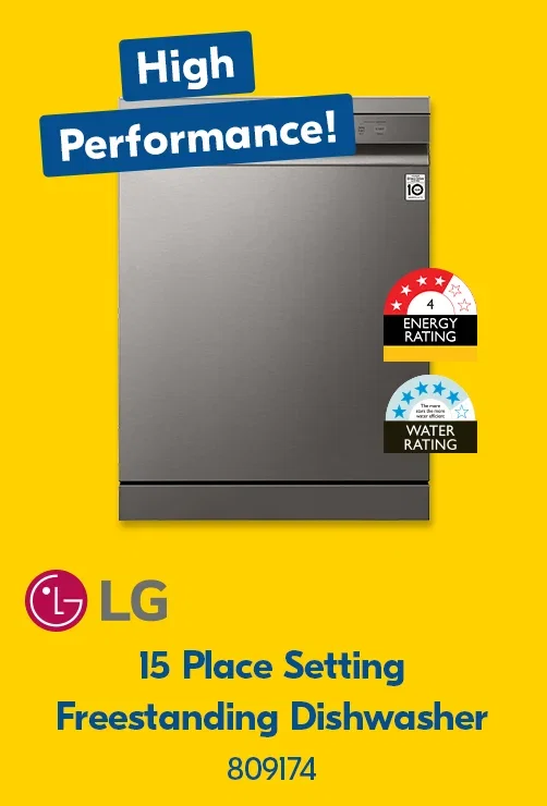 LG 15 Place Setting Freestanding Dishwasher