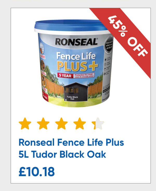 Ronseal Fence Life Plus 5L Tudor Black Oak
