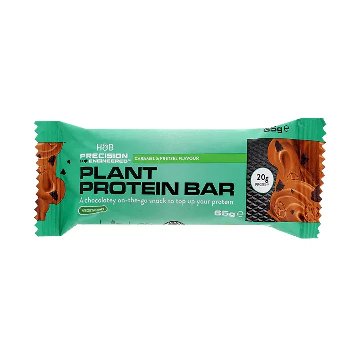 Precision Engineered Barrita de Proteína Vegetal sabor Caramelo y Pretzel 65g