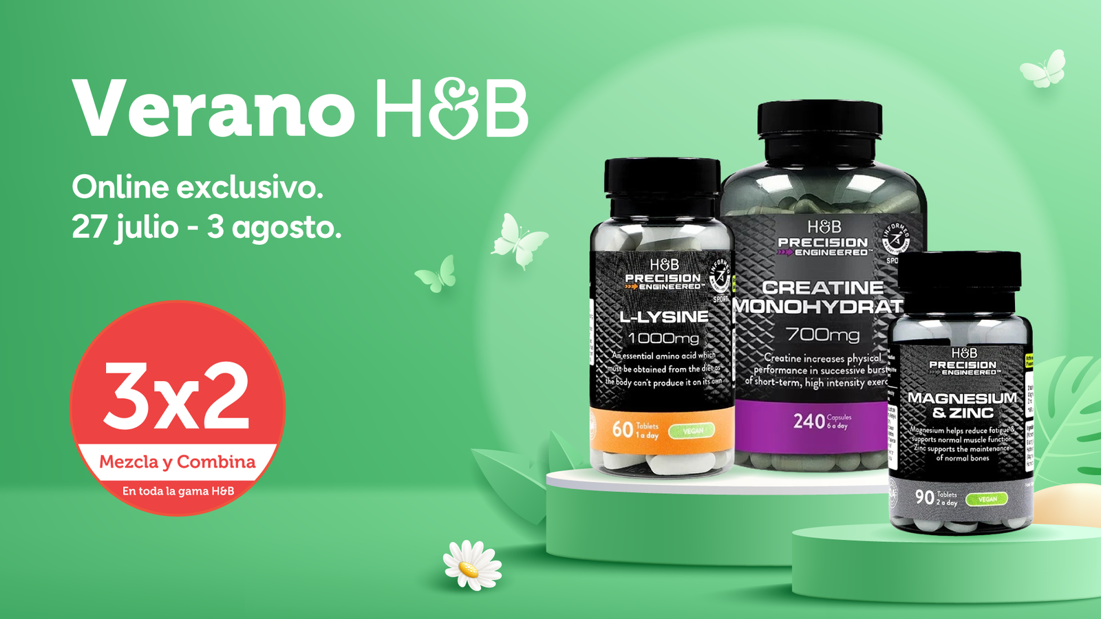 Verano H&B: nutrición deportiva Precision Engineered en 3x2, del 27 de julio al 3 de agosto