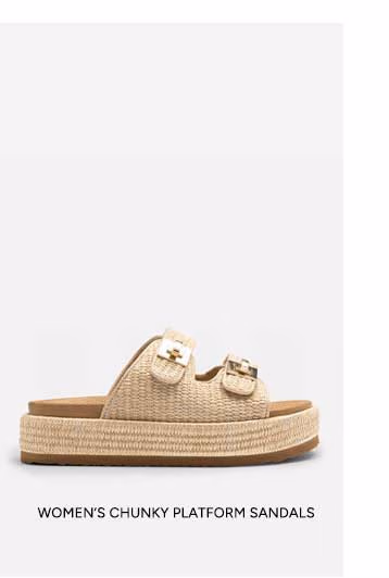 Womens chunky Plantform Sandal