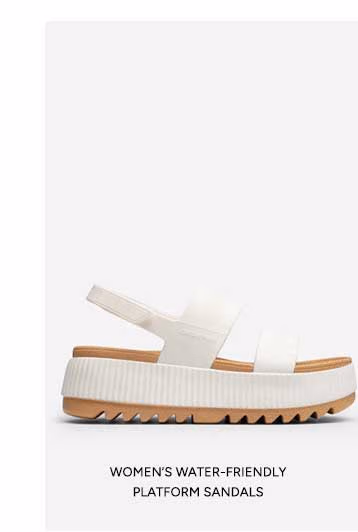 Womens water friendly platform sandals