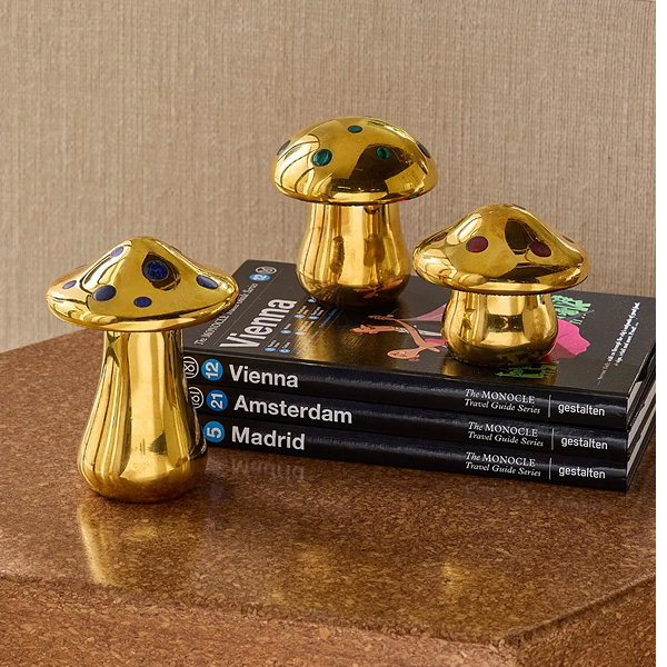 Brass Mushroom Boxes 