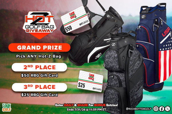 Win Rock Bottom Golf's Monthly Giveaway - Enter Daily + Share To Earn Bonus Entries!