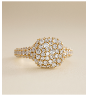 Diamond Signet Ring in 14k Yellow Gold (5/8 ct. tw.)