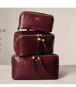  Soho Large Makeup and Wash Bag in Cherry