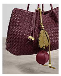 Beetroot Bag Charm in Cherry and Olive