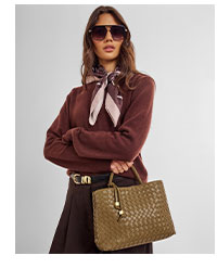  Nova Hand Woven Top Handle Bag in Olive