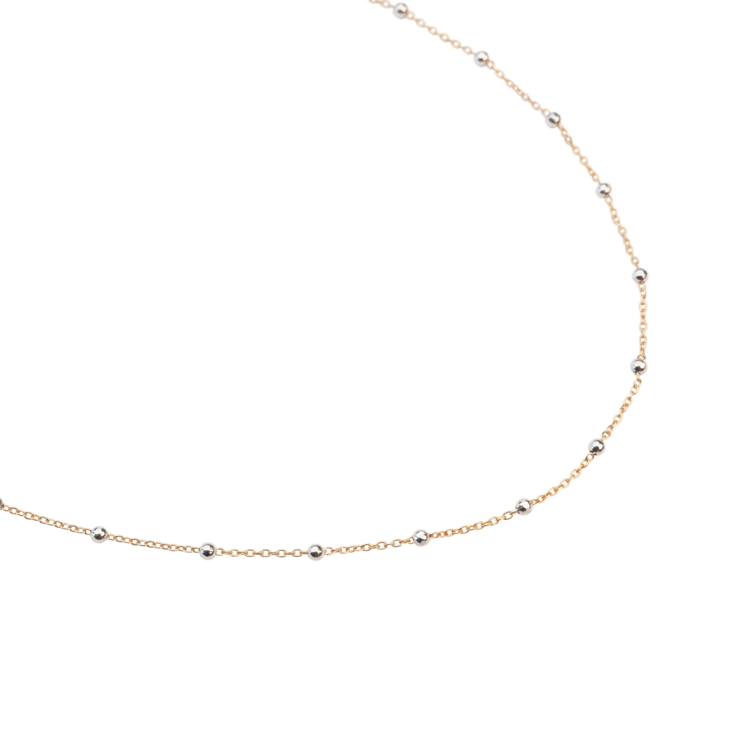Image of Two-Tone Satellite Necklace