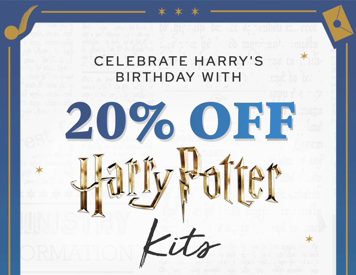Celebrate Harry's Birthday with 20% OFF HP Kits! 
