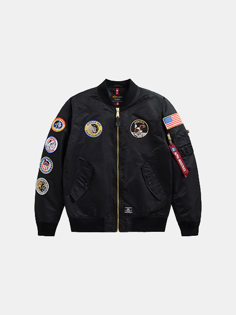 alpha industries nasa collection of jackets, tee shirts, and hoodies
