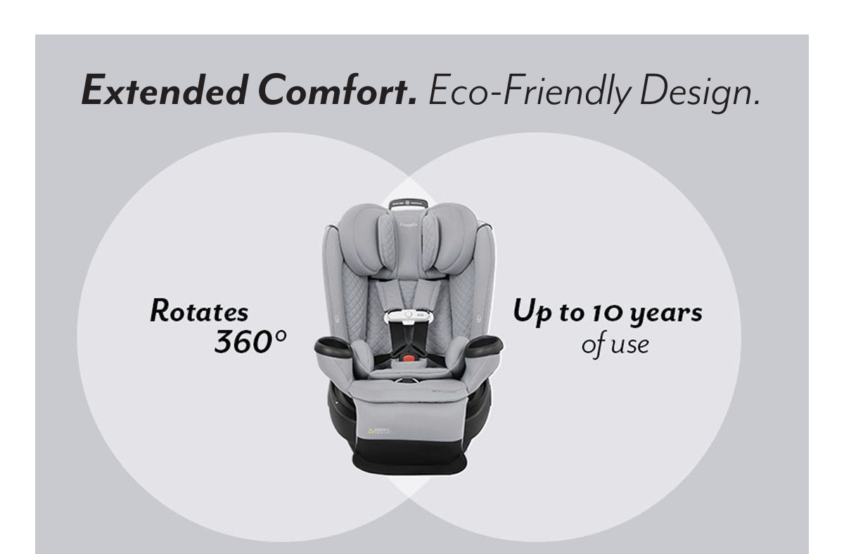 Extended Comfort. Eco-Friendly Design. | Rotates 360° | Up to 10 years of use