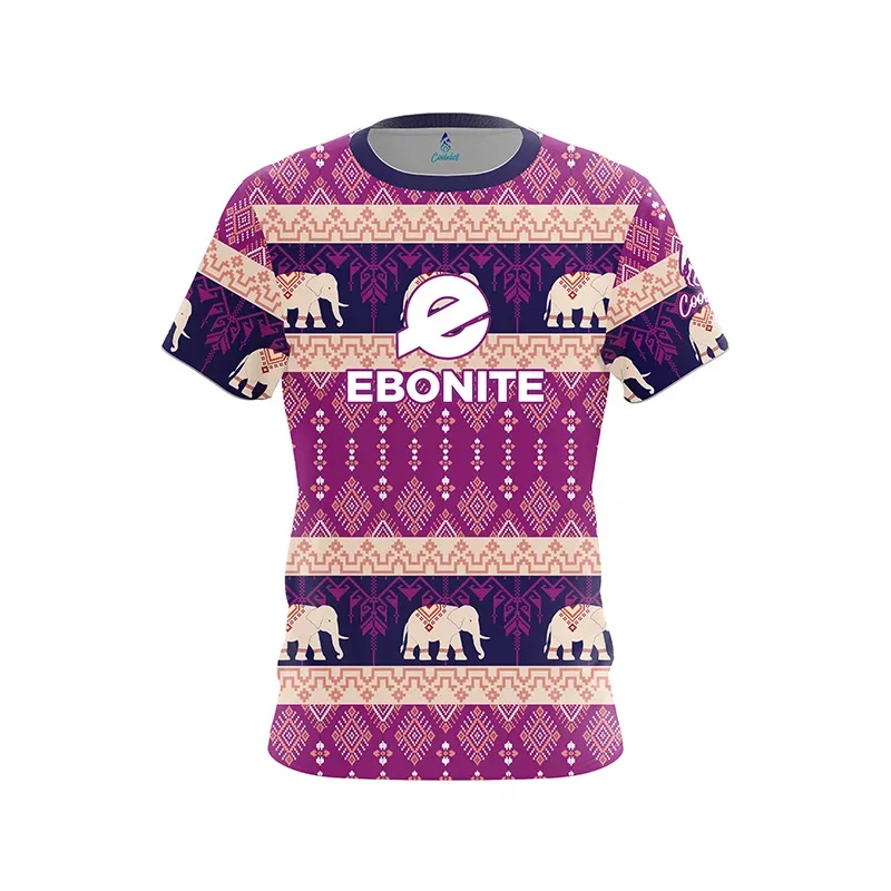Image of Elefante es Grande CoolWick Bowling Jersey - Ebonite