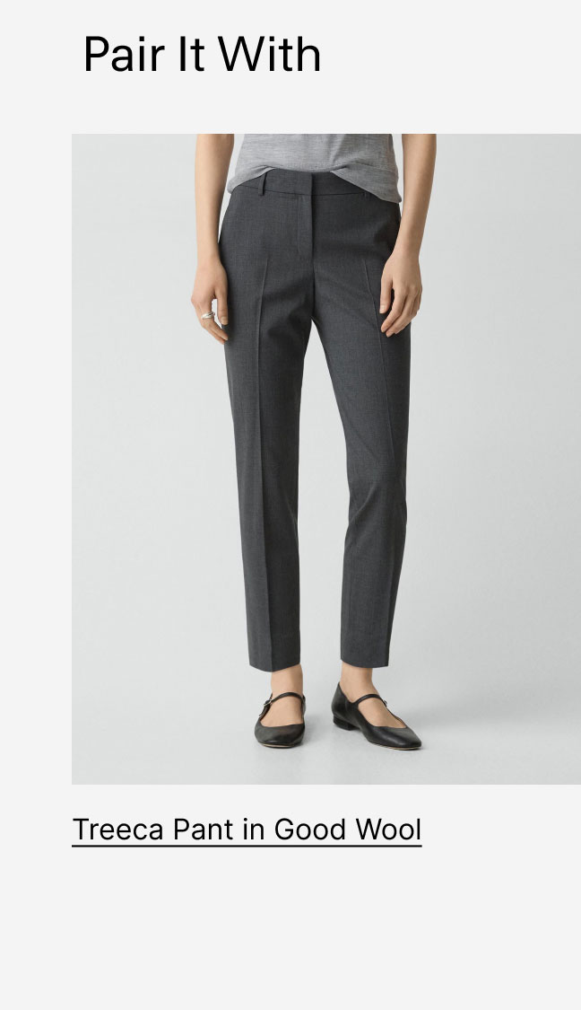 BeltedTreeca Pant in Good WoolShirt Dress