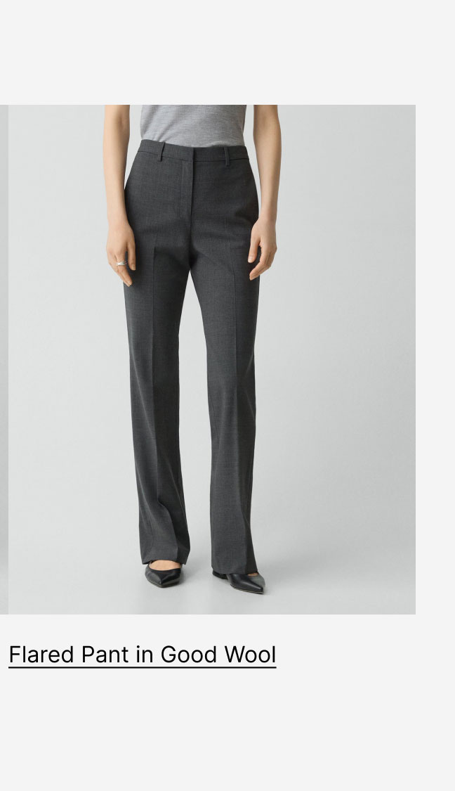 Flared Pant, 34'' in Good Wool