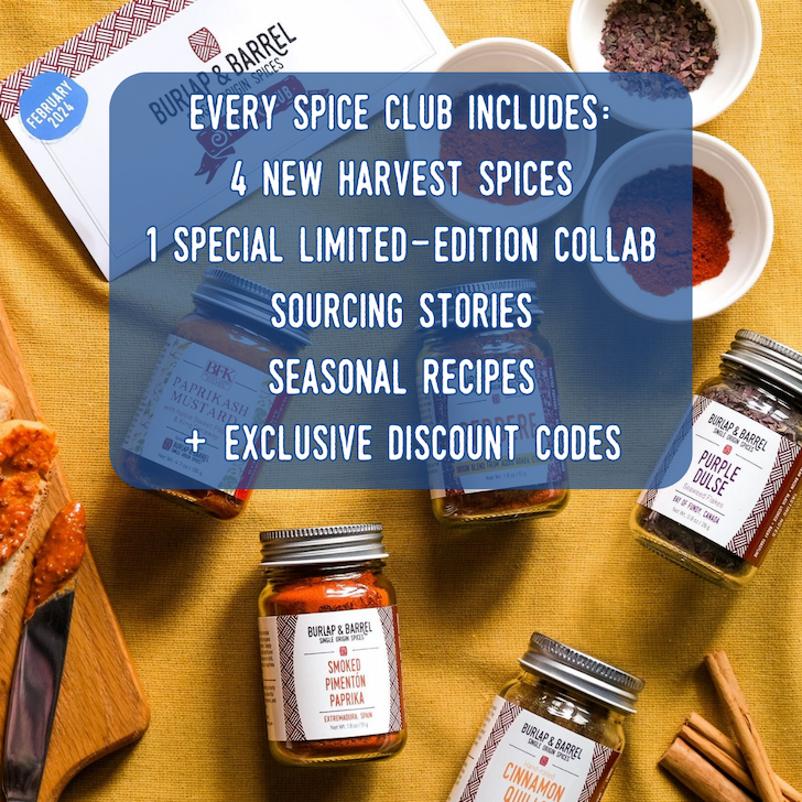 Spice Club explanation from Burlap and Barrel