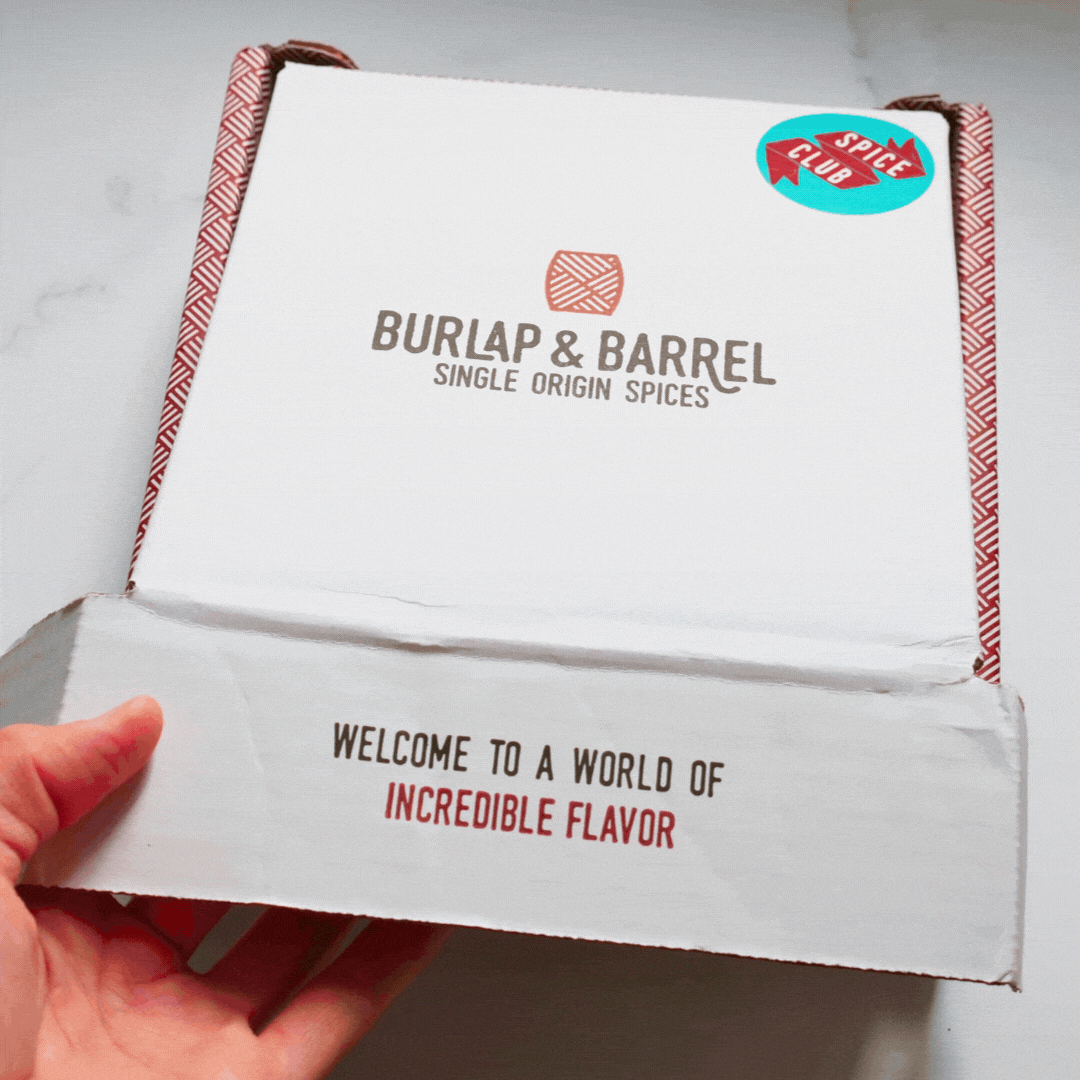 Spice Club box from Burlap and Barrel