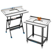 Rockler router tables with phenolic tabletops