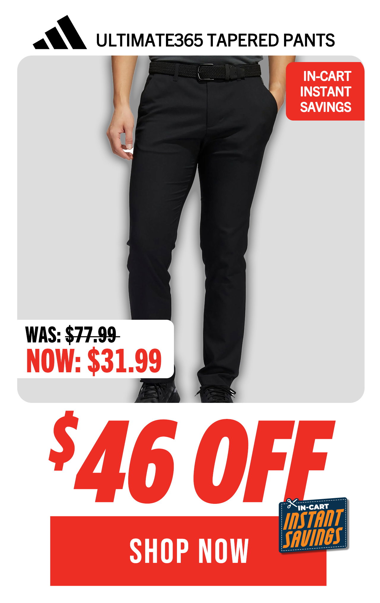 adidas Ultimate365 Tapered Golf Pants - ON SALE