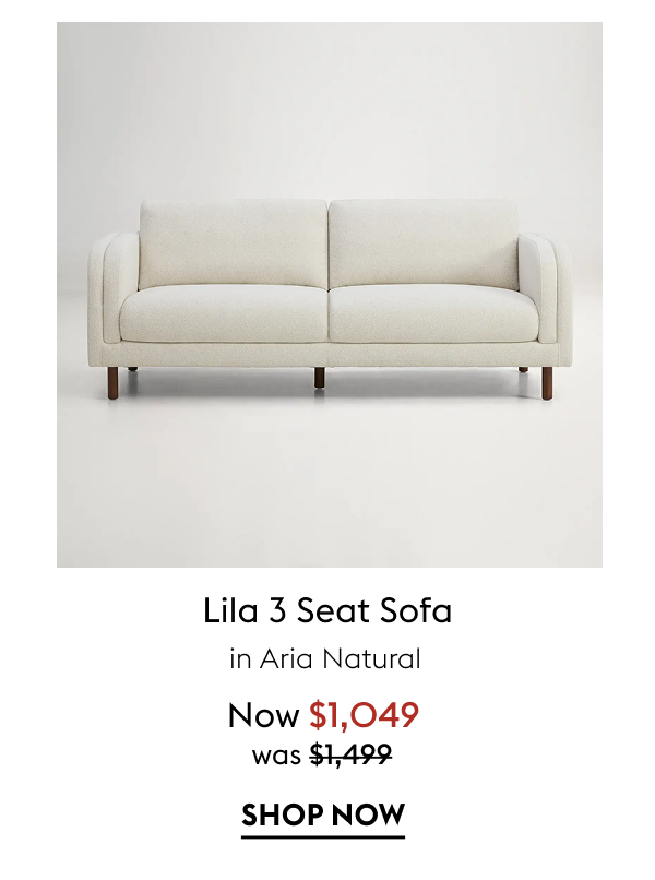Lila 3 Seat Sofa
