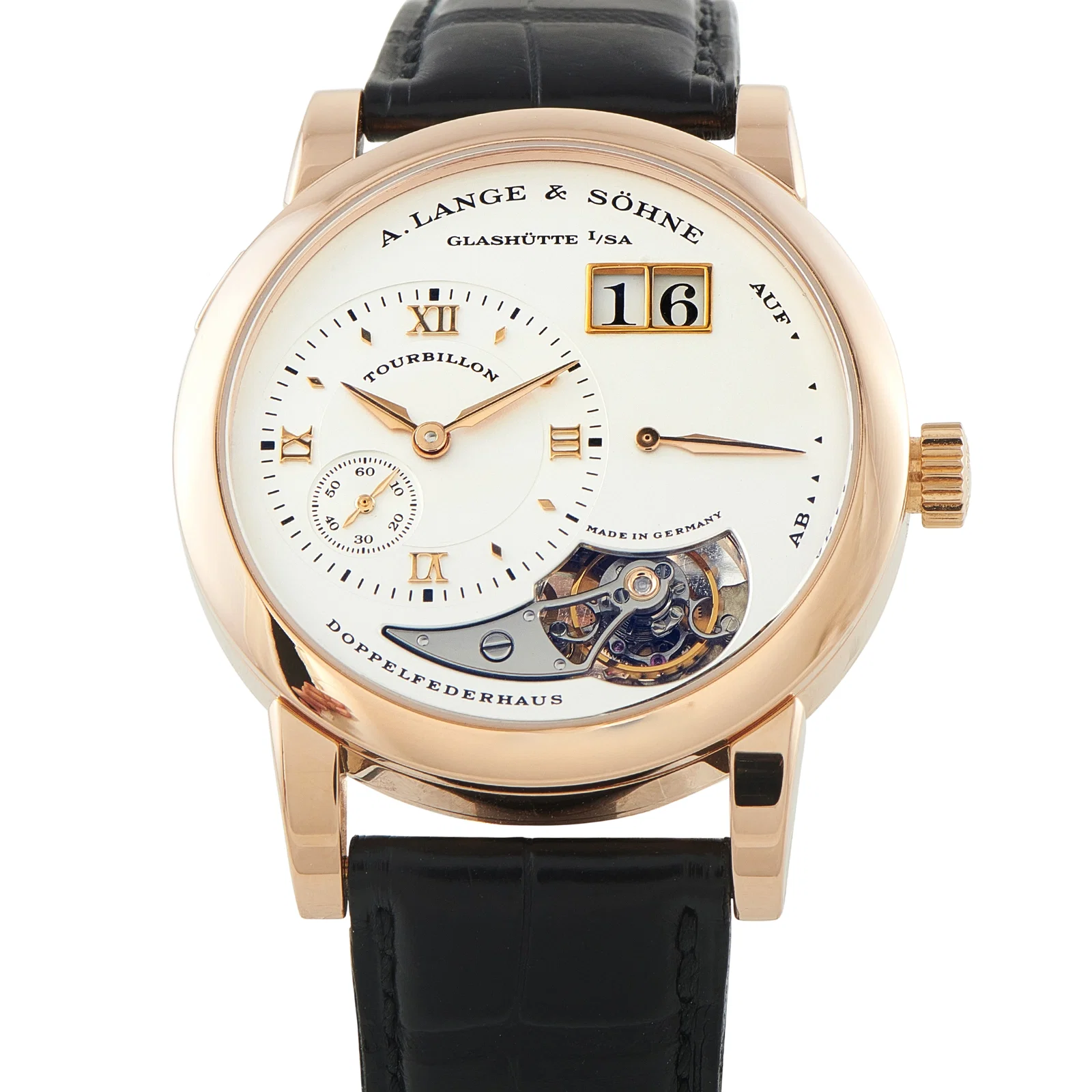 A. Lange & Sohne Lange 1 Tourbillon Pink Gold Watch 704.032
