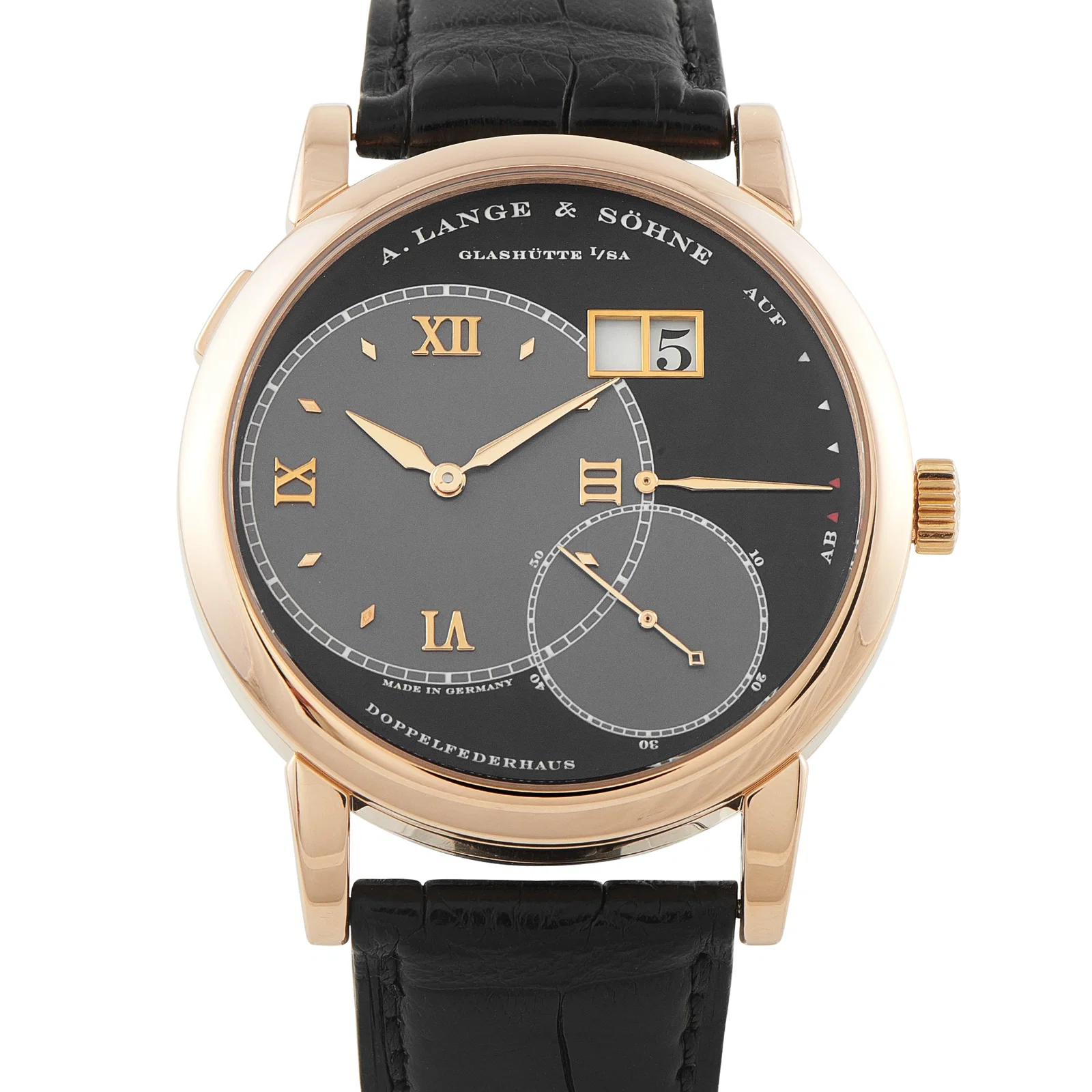 A. Lange & Sohne Grand Lange 1 Rose Gold Watch 115.031