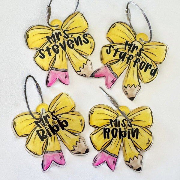 Personalized Teacher Keychain