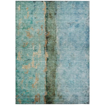Cairn Machine Washable Rug in blue