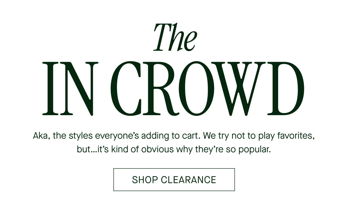 SHOP CLEARANCE