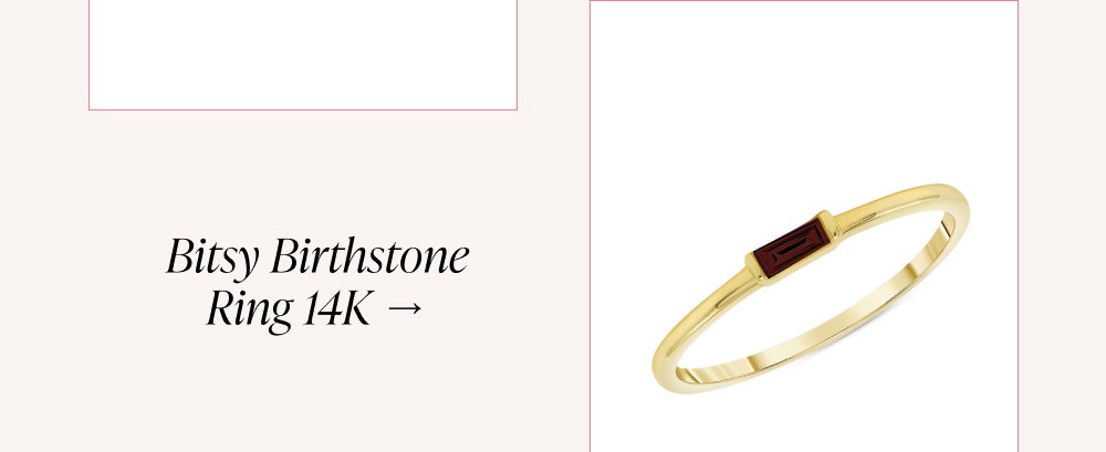 Bitsy Birthstone Ring 14k →