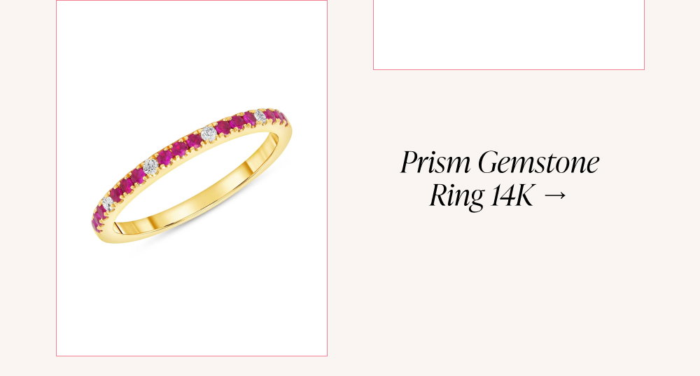 Prism Gemstone Ring 14k →