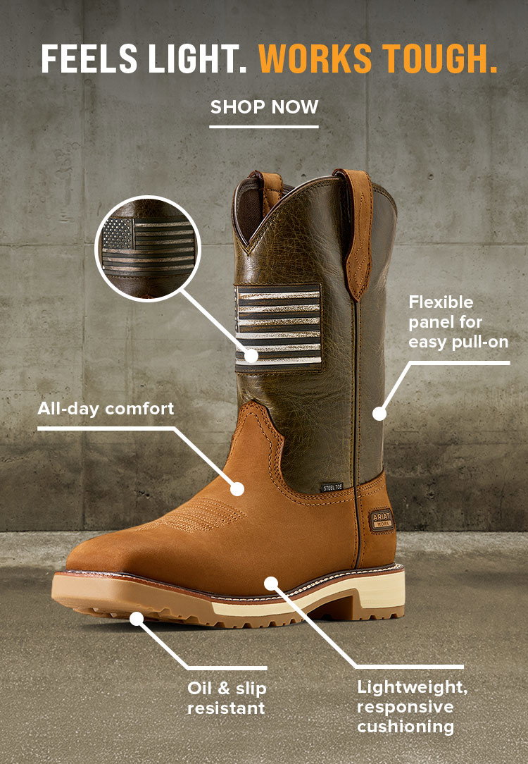 FEELS LIGHT. WORKS TOUGH.| SHOP NOW