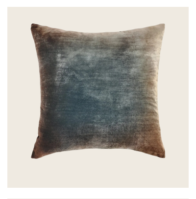 Kevin O'Brien Ombre Velvet Pillow, Gunmetal