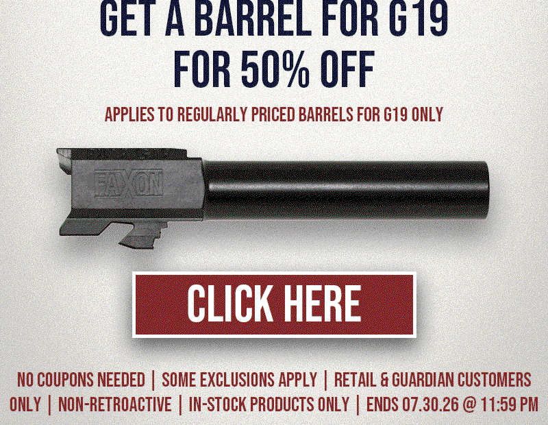 GET A BARREL FOR G19 FOR 50% OFF