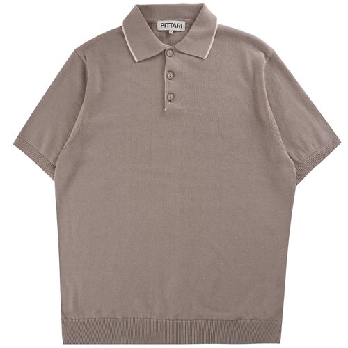 Pittari Short Sleeve Polo Tipping - Cappucino