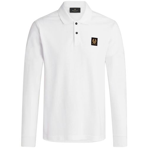Belstaff Long Sleeve Polo Shirt - White