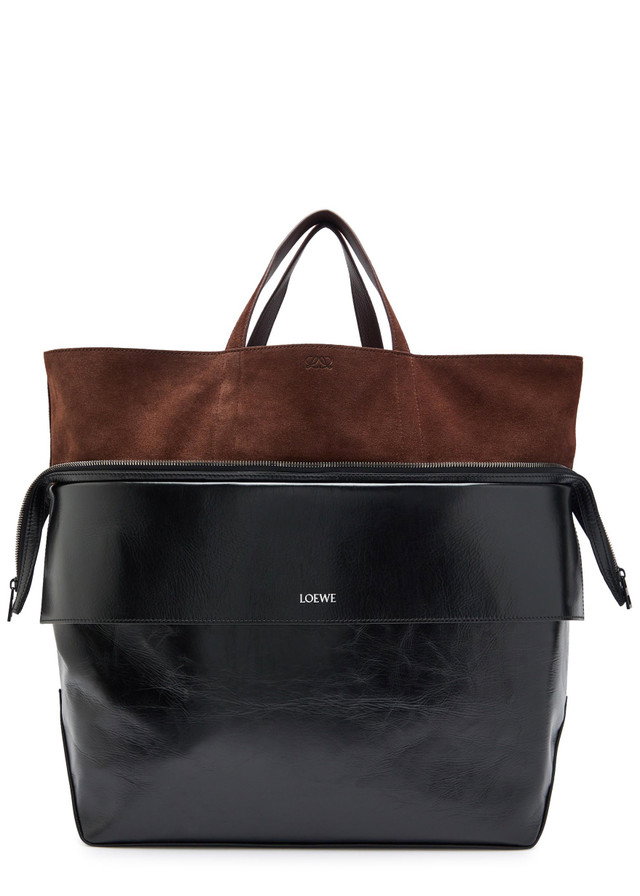 LOEWE Switch large suede and leather tote