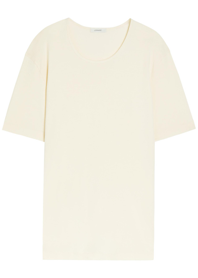 LEMAIRE Wide-neck cotton T-shirt