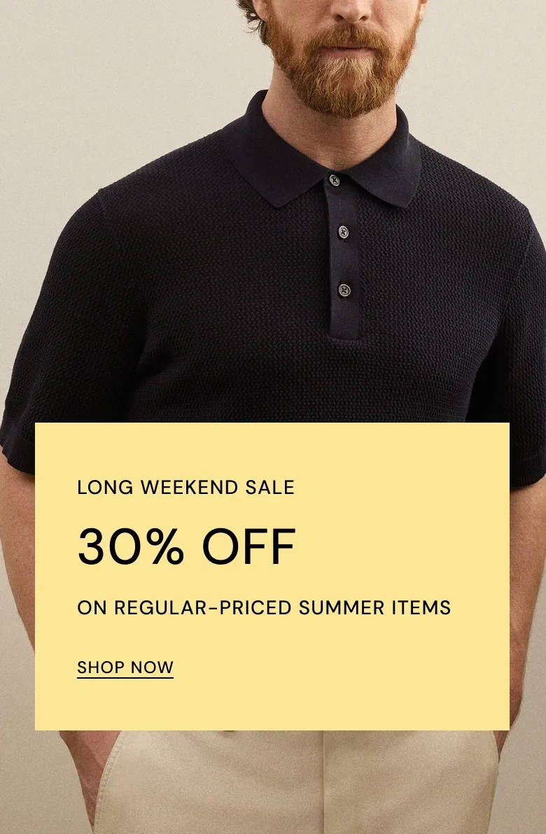 Long Weekend Savings Start Now: 30% Off