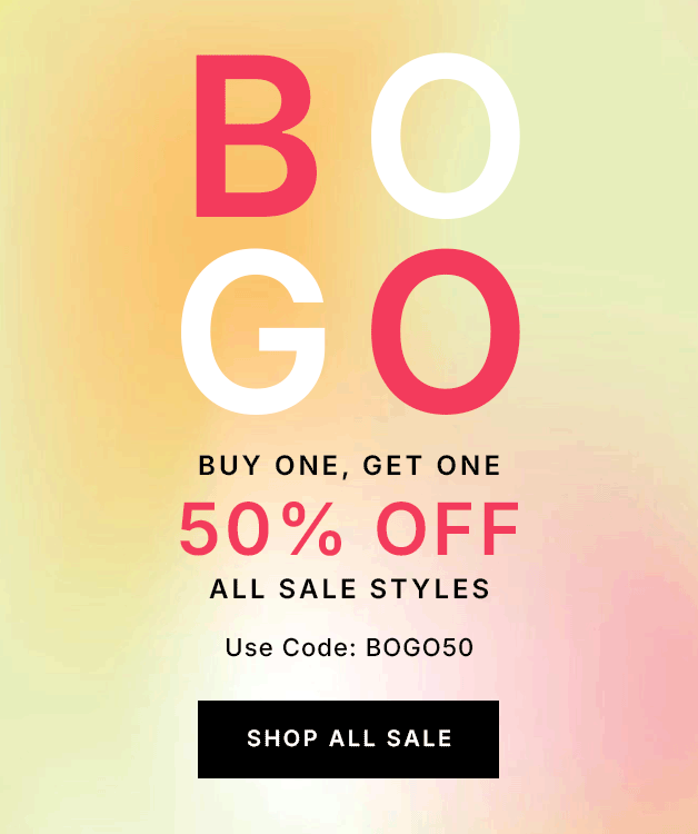 Buy One, Get One 50% Off All Sale Styles